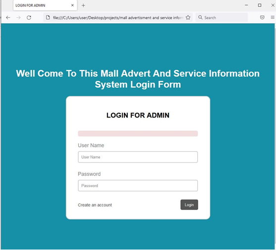 Mall Advertisement and Service Information System